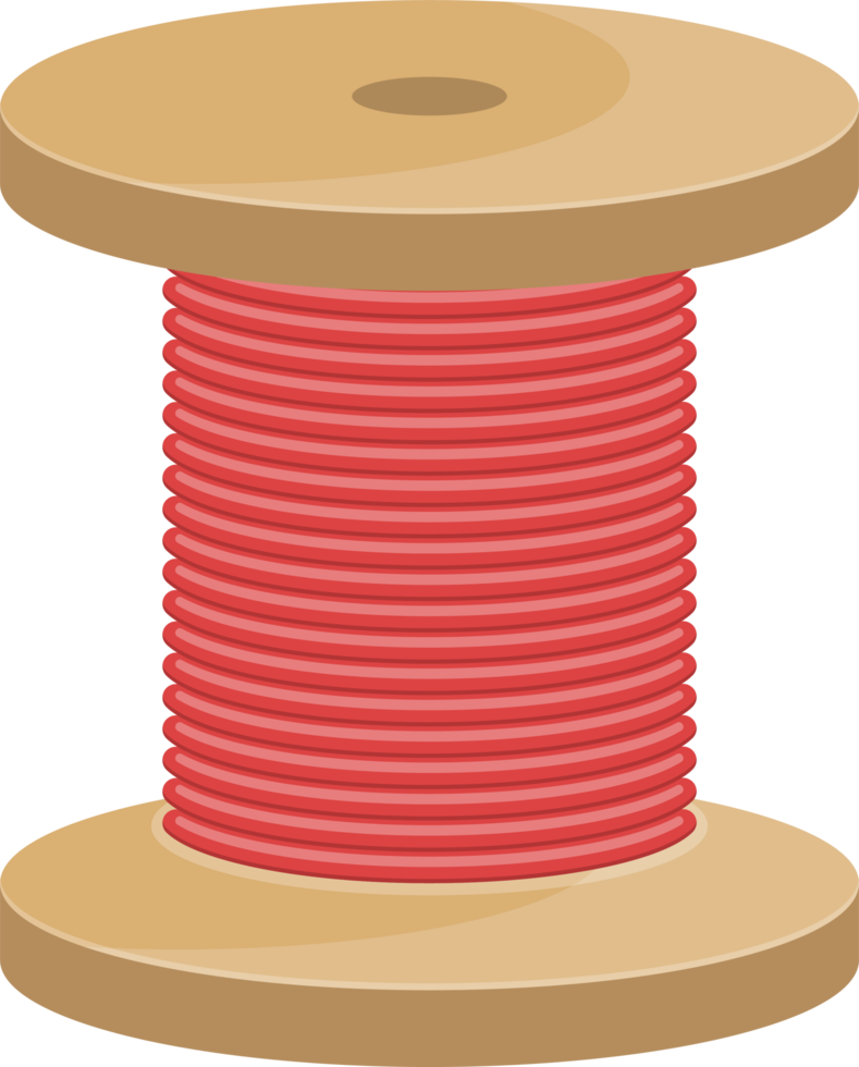 Thread spool clipart design illustration png