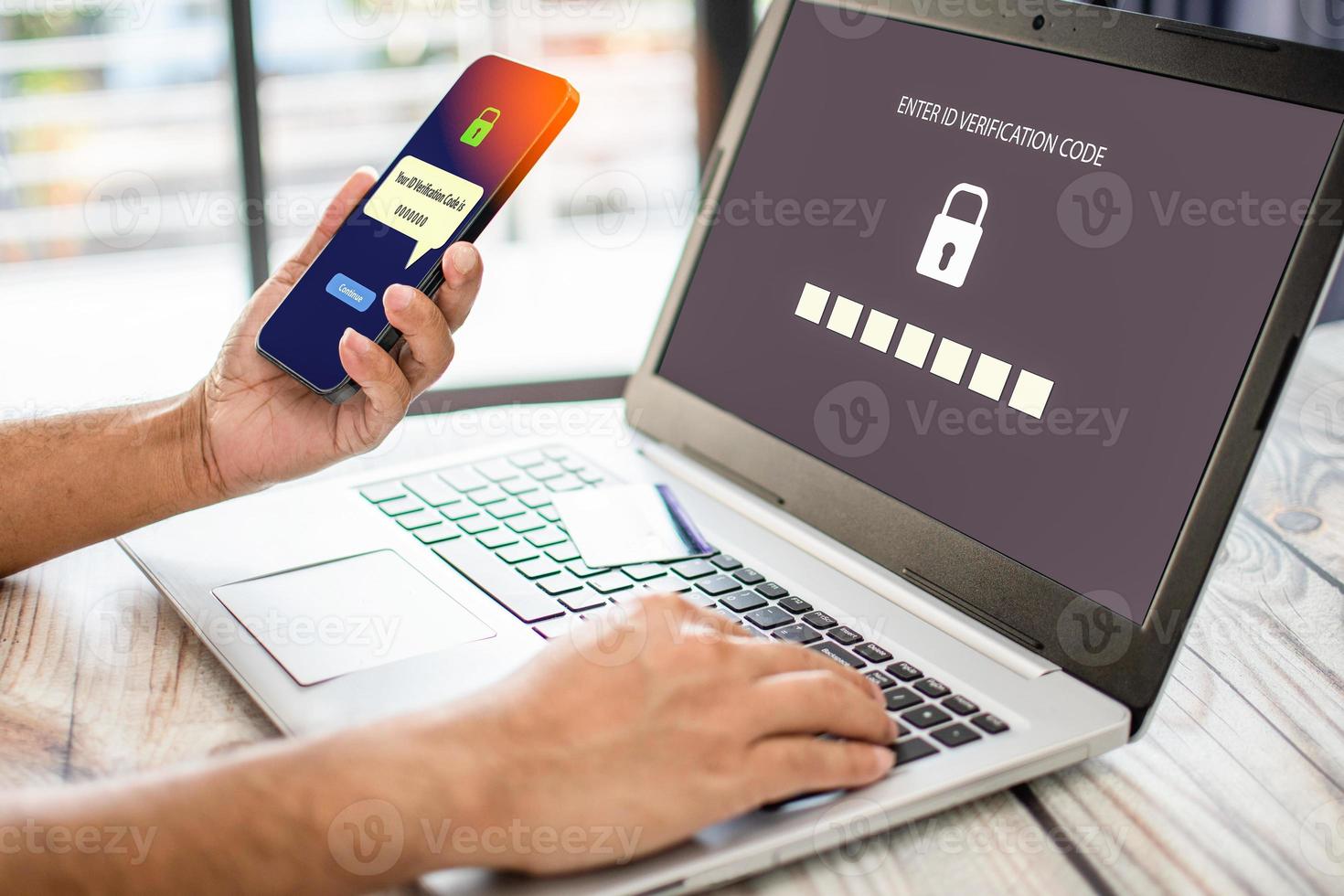 Men use smartphones to shop online. Businessmen transfer money via the Internet. A man's hand holds a smartphone to payment. photo