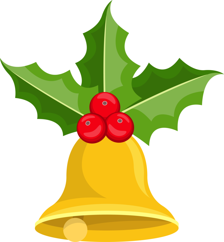 Christmas bells clipart design illustration 9380005 PNG