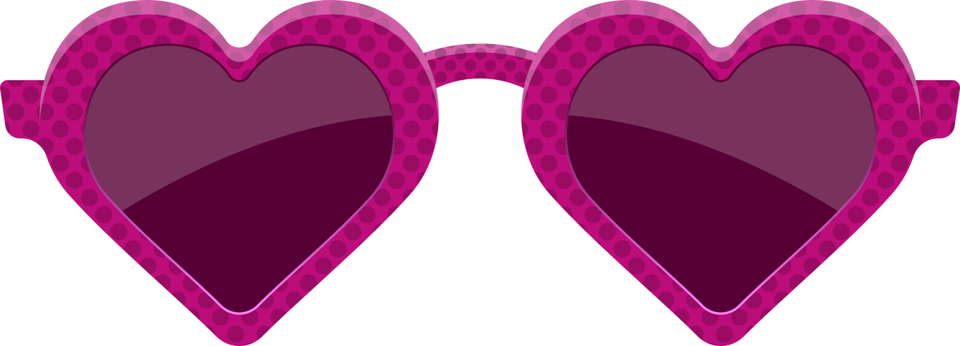 stijlvolle hart zonnebril clipart ontwerp illustratie png