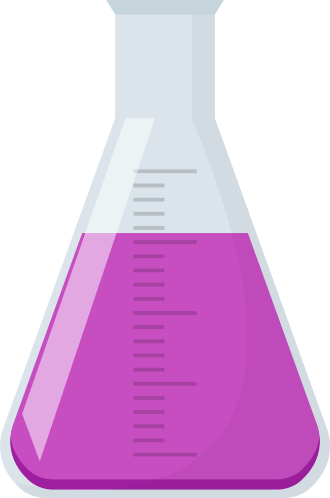 Laboratory chemical flask clipart design illustration 9380030 PNG