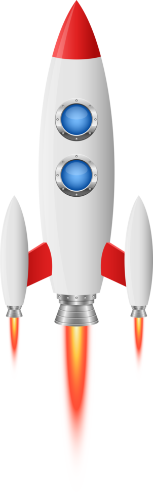 Rocket spaceship clipart design illustration png