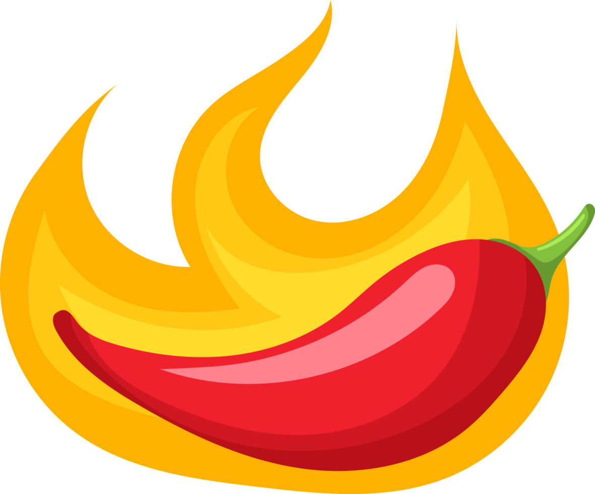 ilustración de diseño de imágenes prediseñadas de pimienta picante png