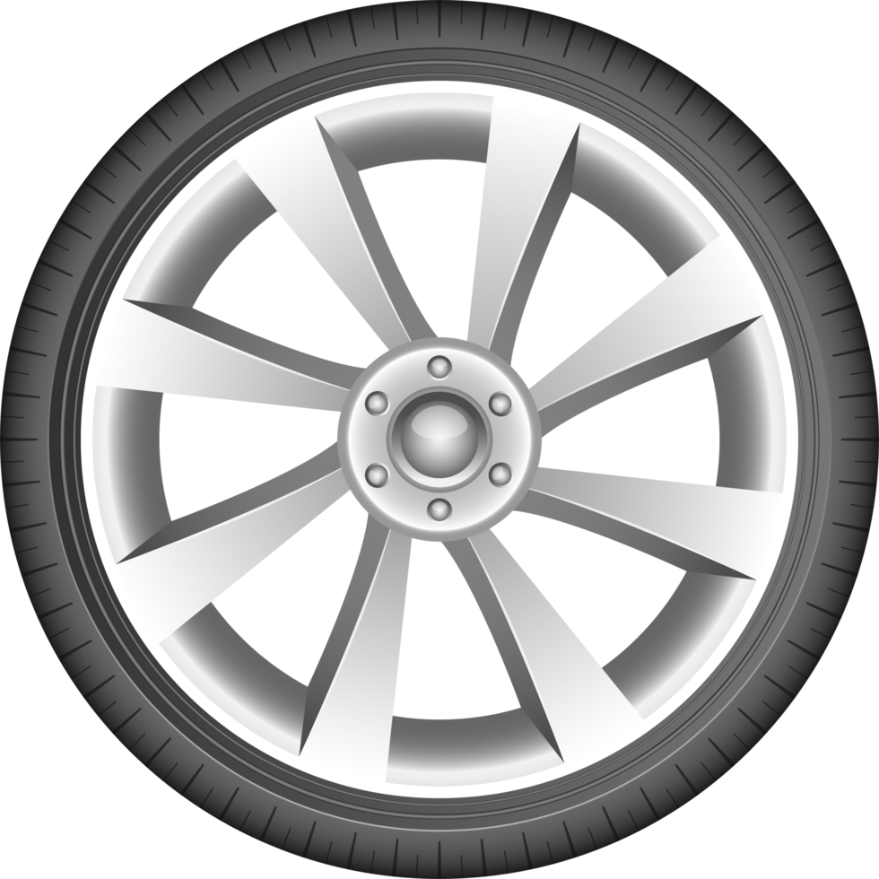 Car Tyre Clipart Design Illustration 9380151 Png
