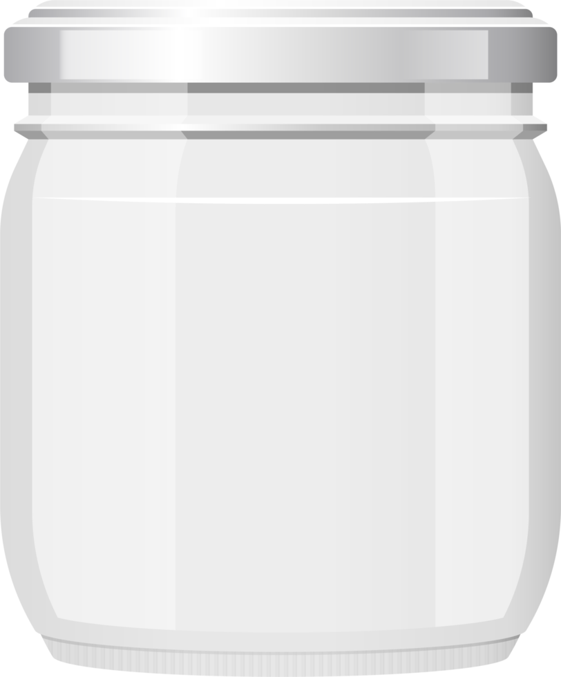 Empty glass jar clipart design illustration png