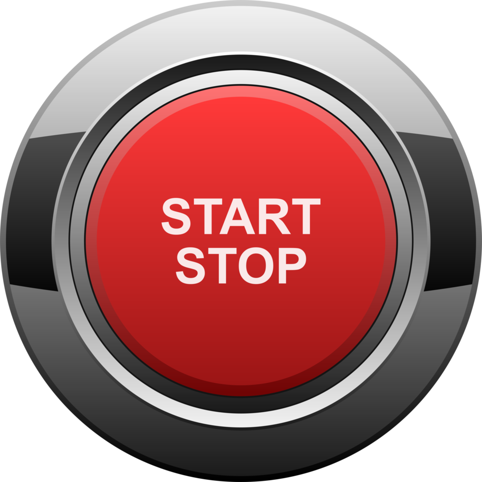 Start and stop engine button clipart design illustration png