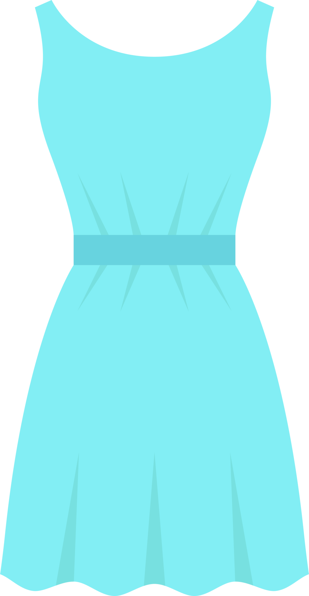 Dress in flat design clipart illustration 9380205 PNG