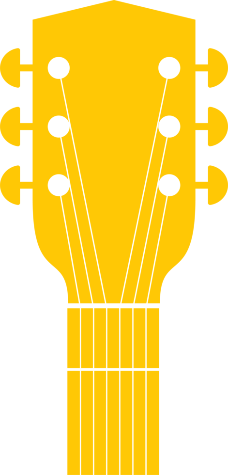 Guitar head clipart design illustration png