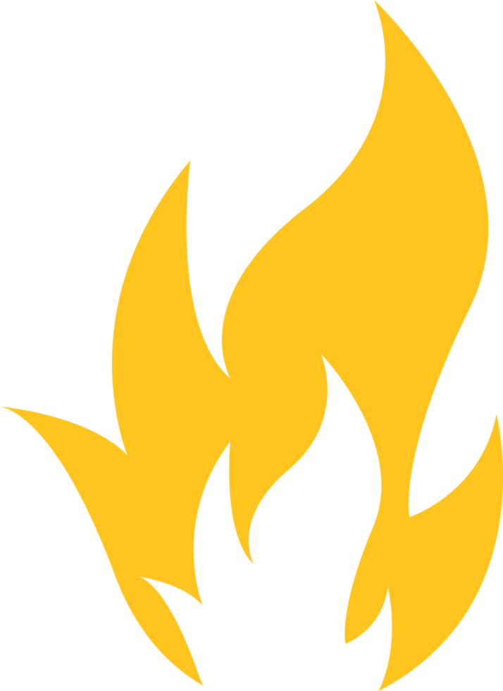 fuego icono clipart diseño ilustración png