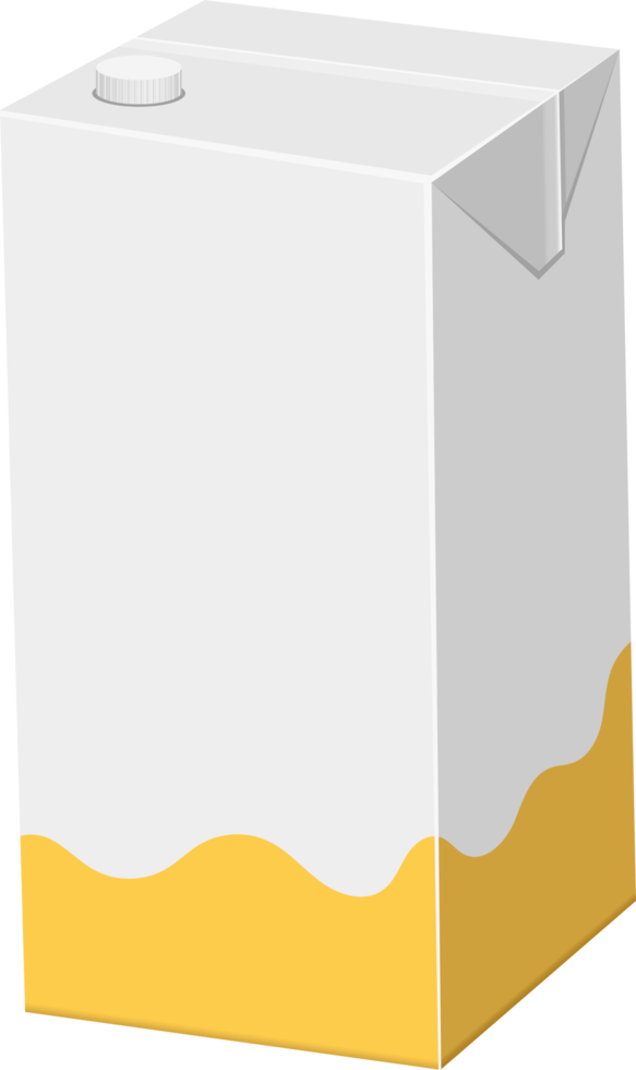 Straw juice carton package clipart design illustration png