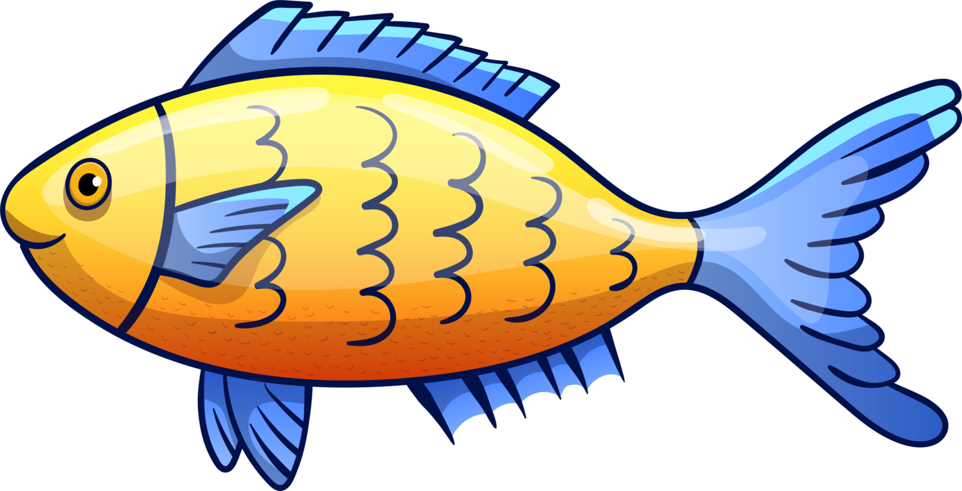 Fish drawing clipart design illustration 9380313 PNG