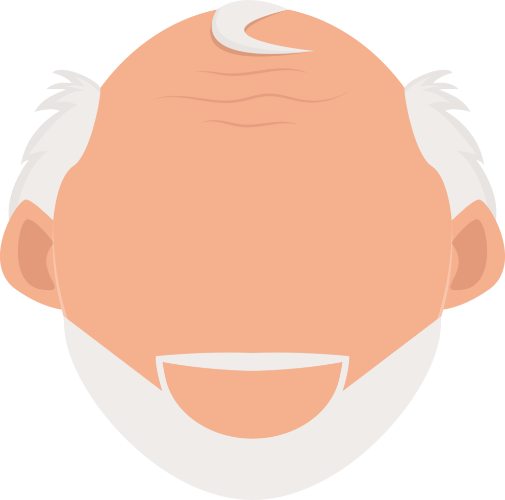 Old man clipart design illustration png