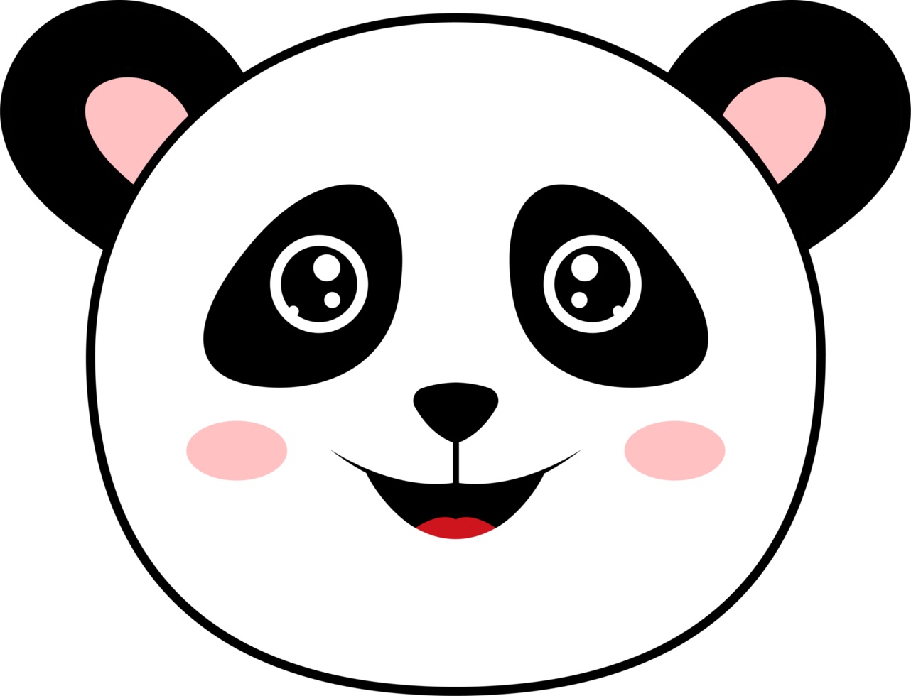 Pandabär-Clipart-Design-Illustration png