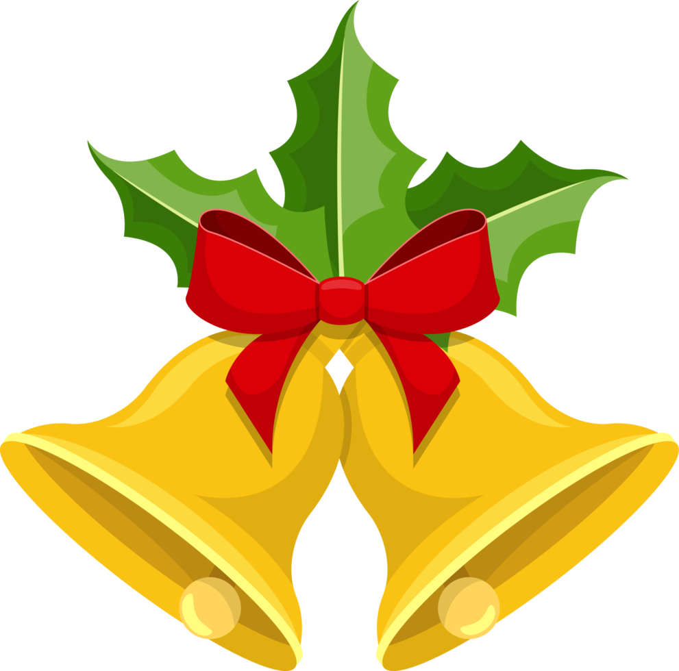 Christmas bells clipart design illustration png