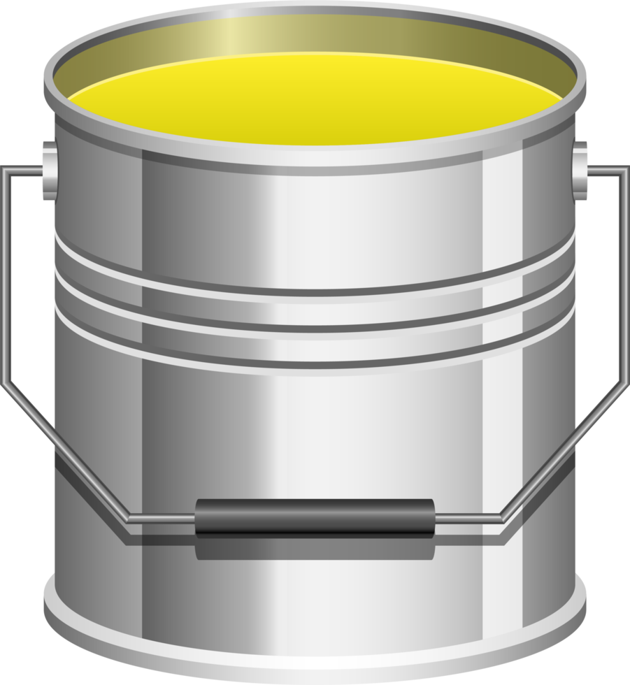 Realistic paint can clipart design illustration png