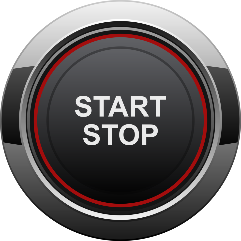 Start and stop engine button clipart design illustration png