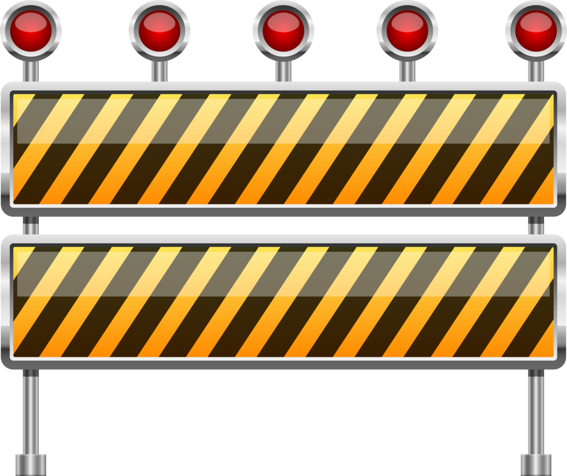 Stop barrier clipart design illustration png