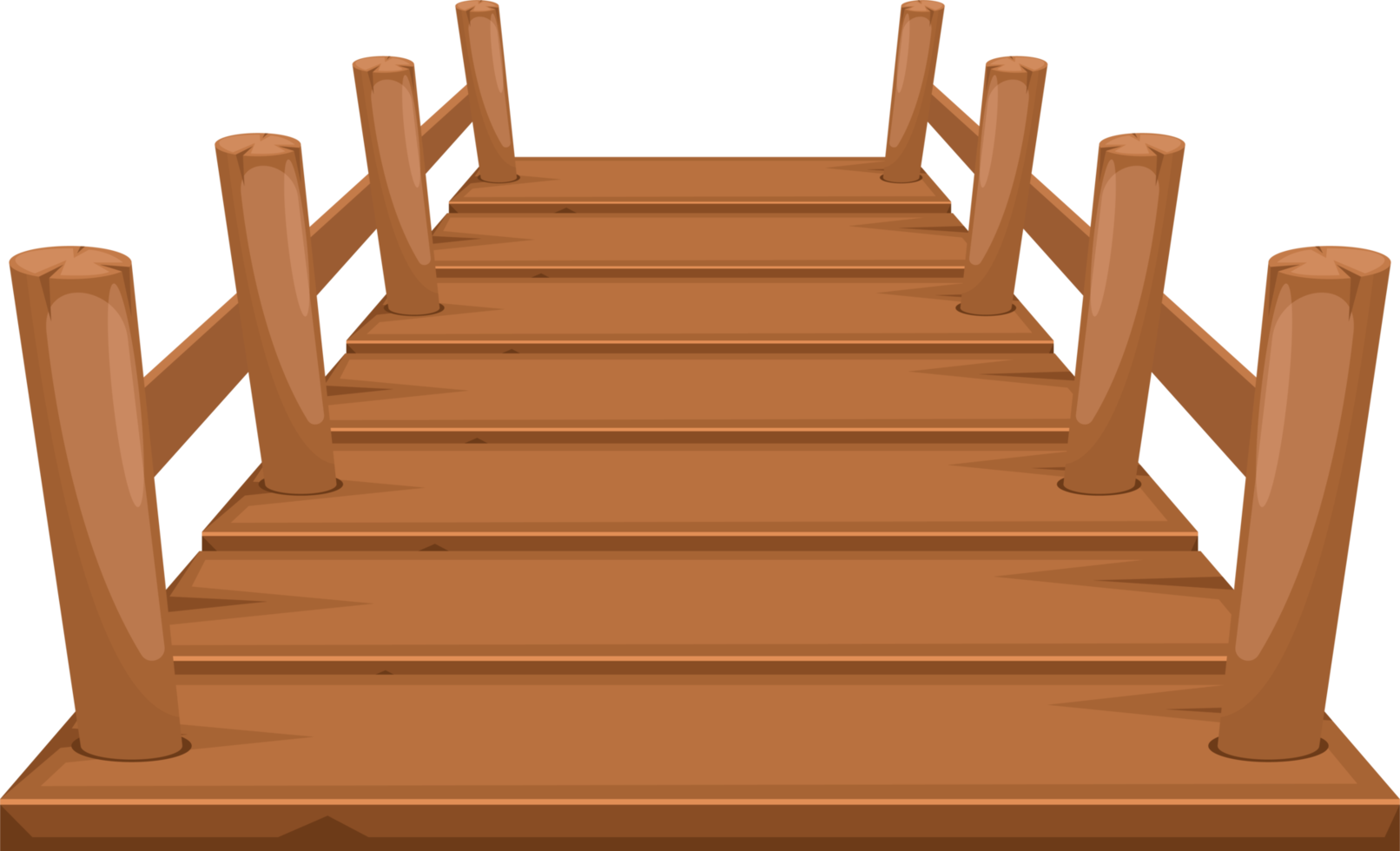 houten brug clipart ontwerp illustratie png