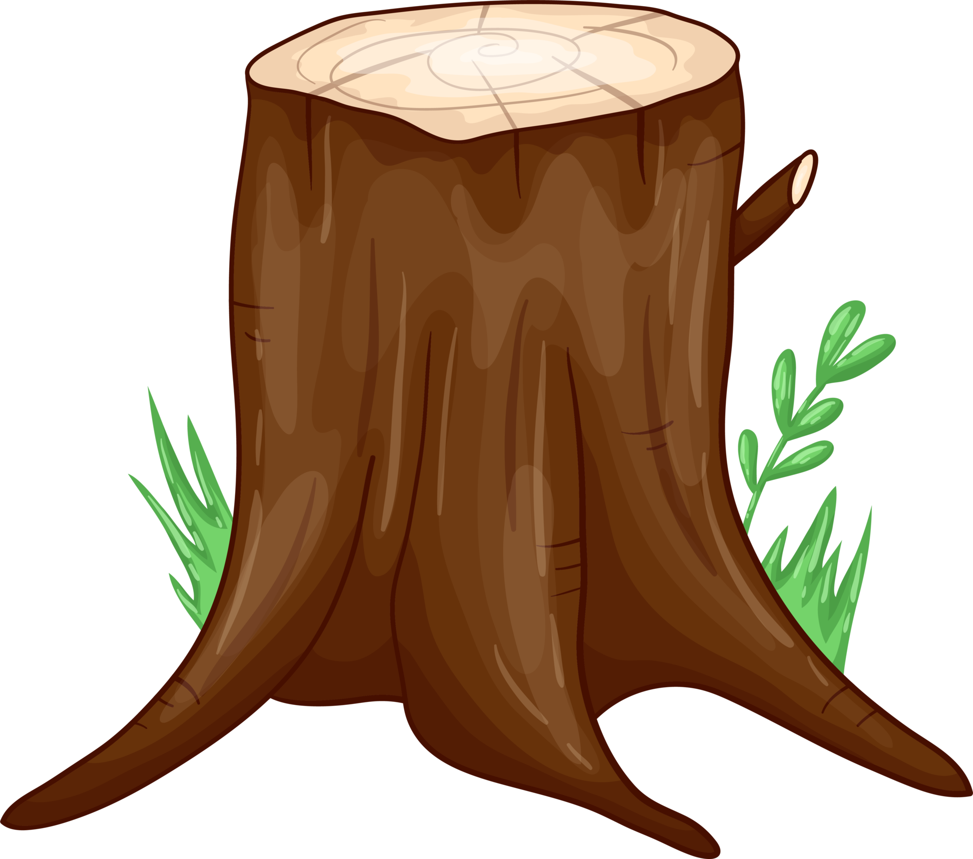 Tree stump clipart design illustration 9380432 PNG