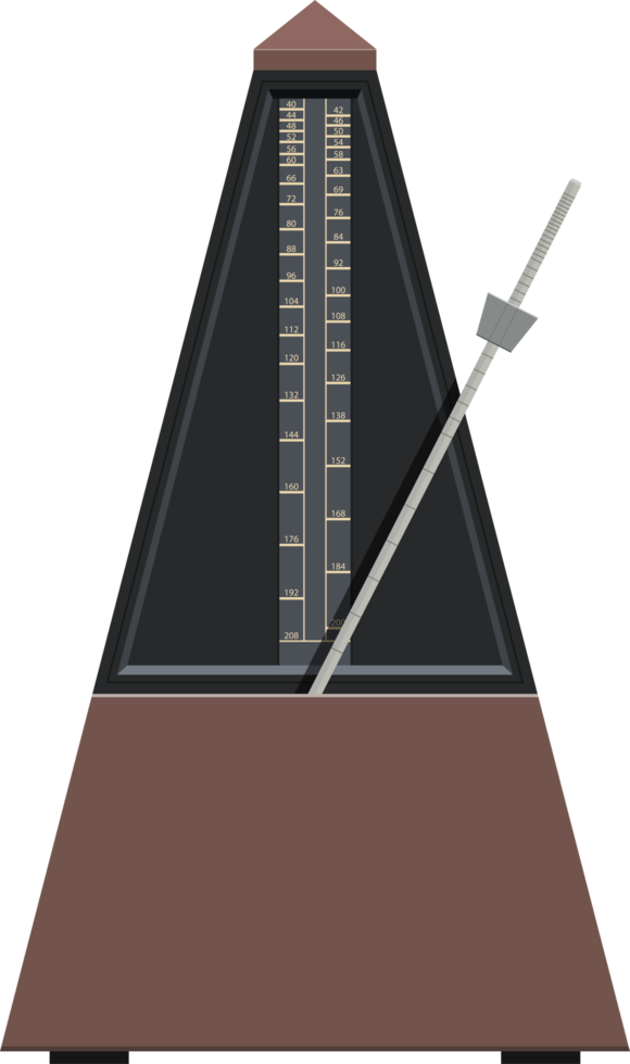 ilustração de design de clipart de metrônomo png