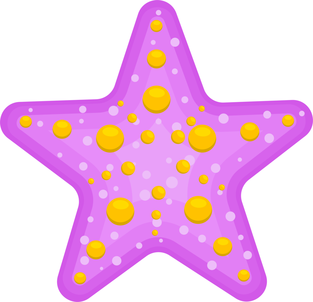 Sea starfish clipart design illustration png