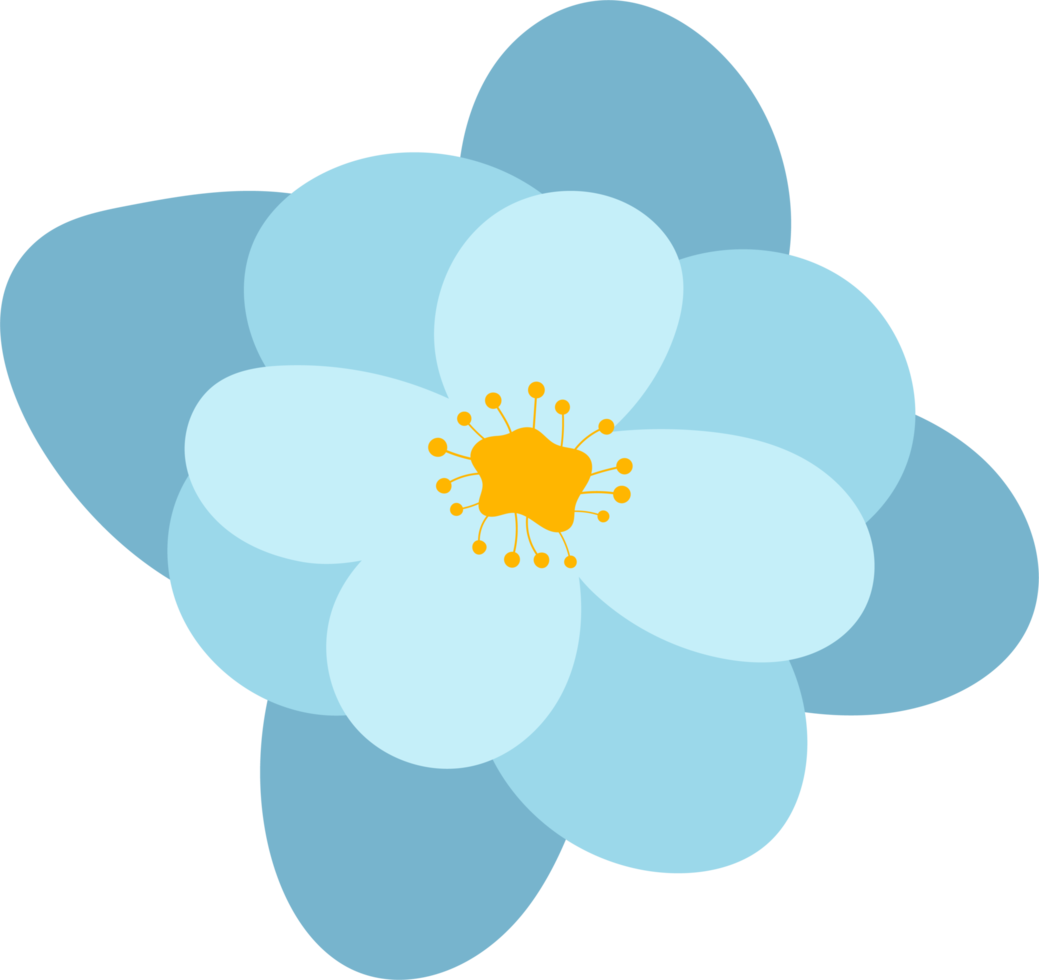 illustrazione di progettazione di clipart di fiori png