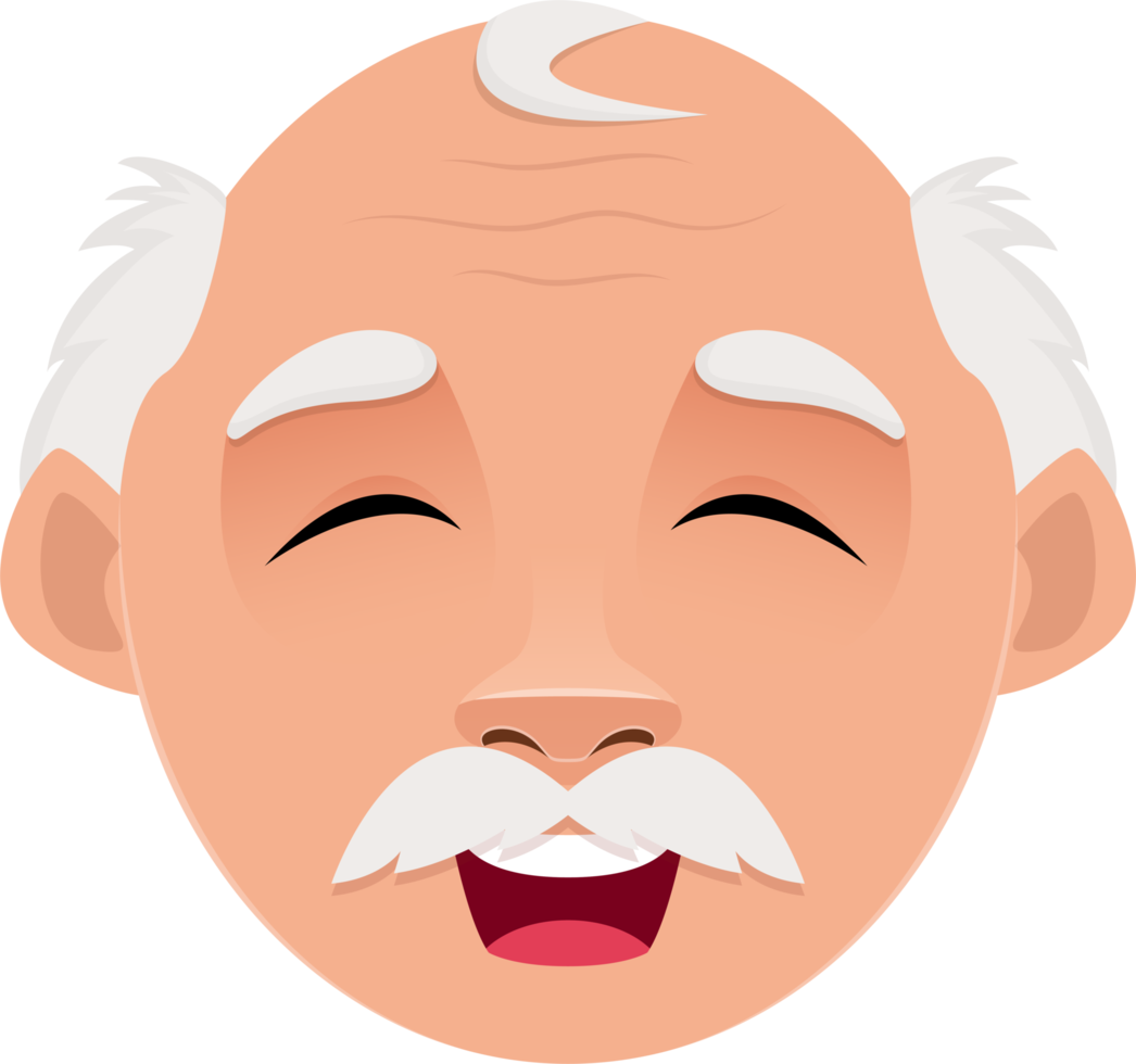 Old man clipart design illustration png