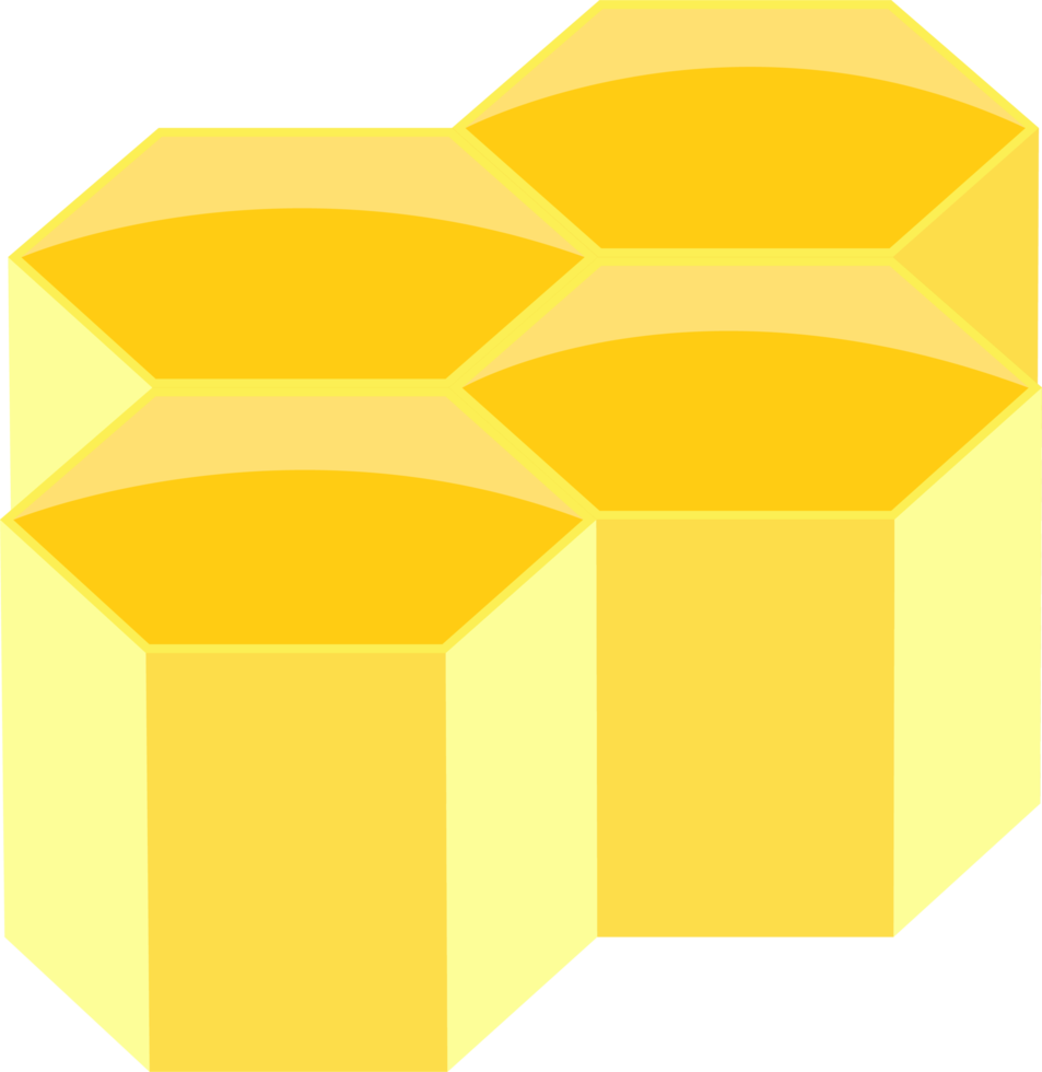 illustration de conception de clipart en nid d'abeille png