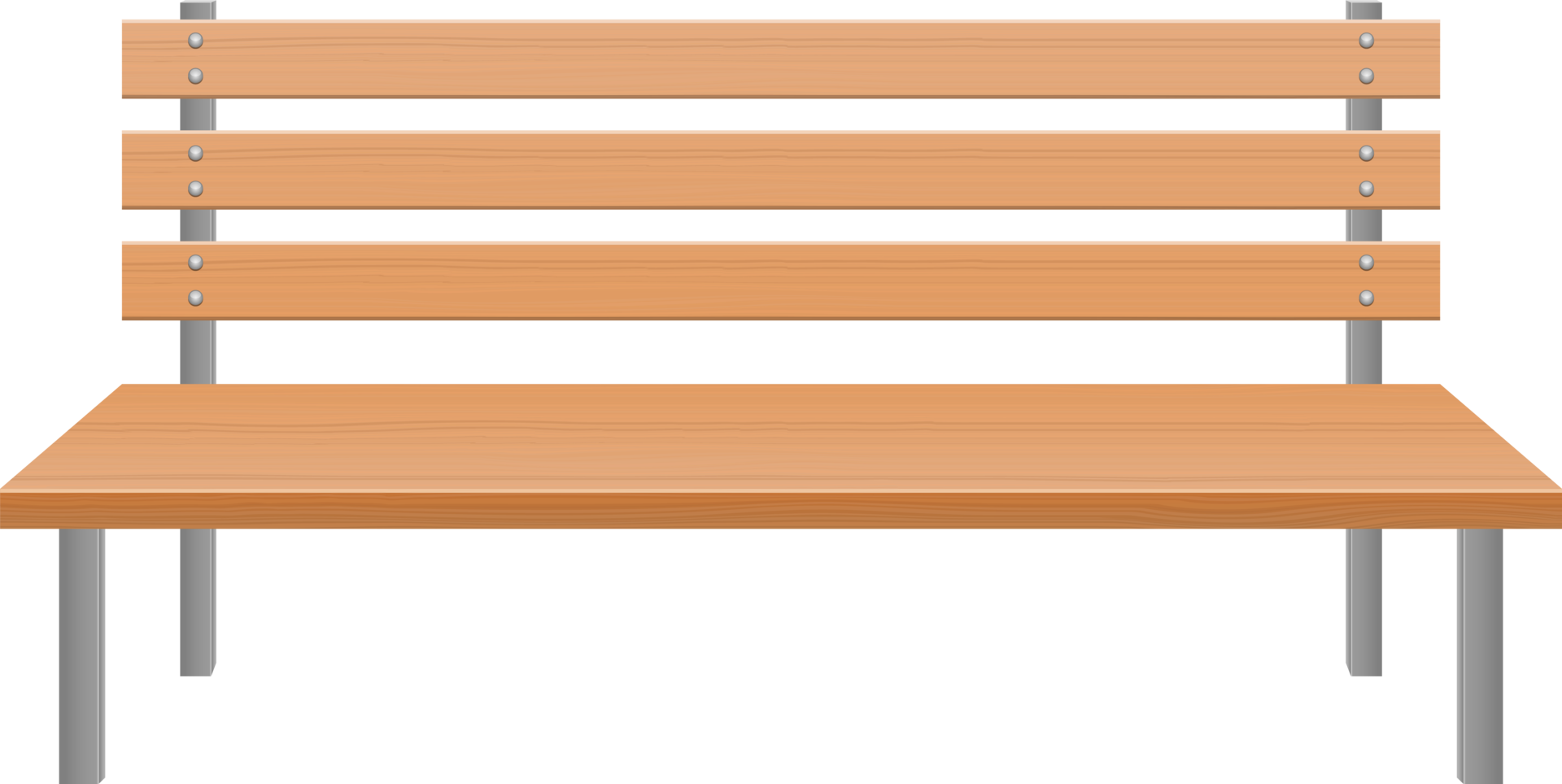 Park bench clipart design illustration 9380588 PNG