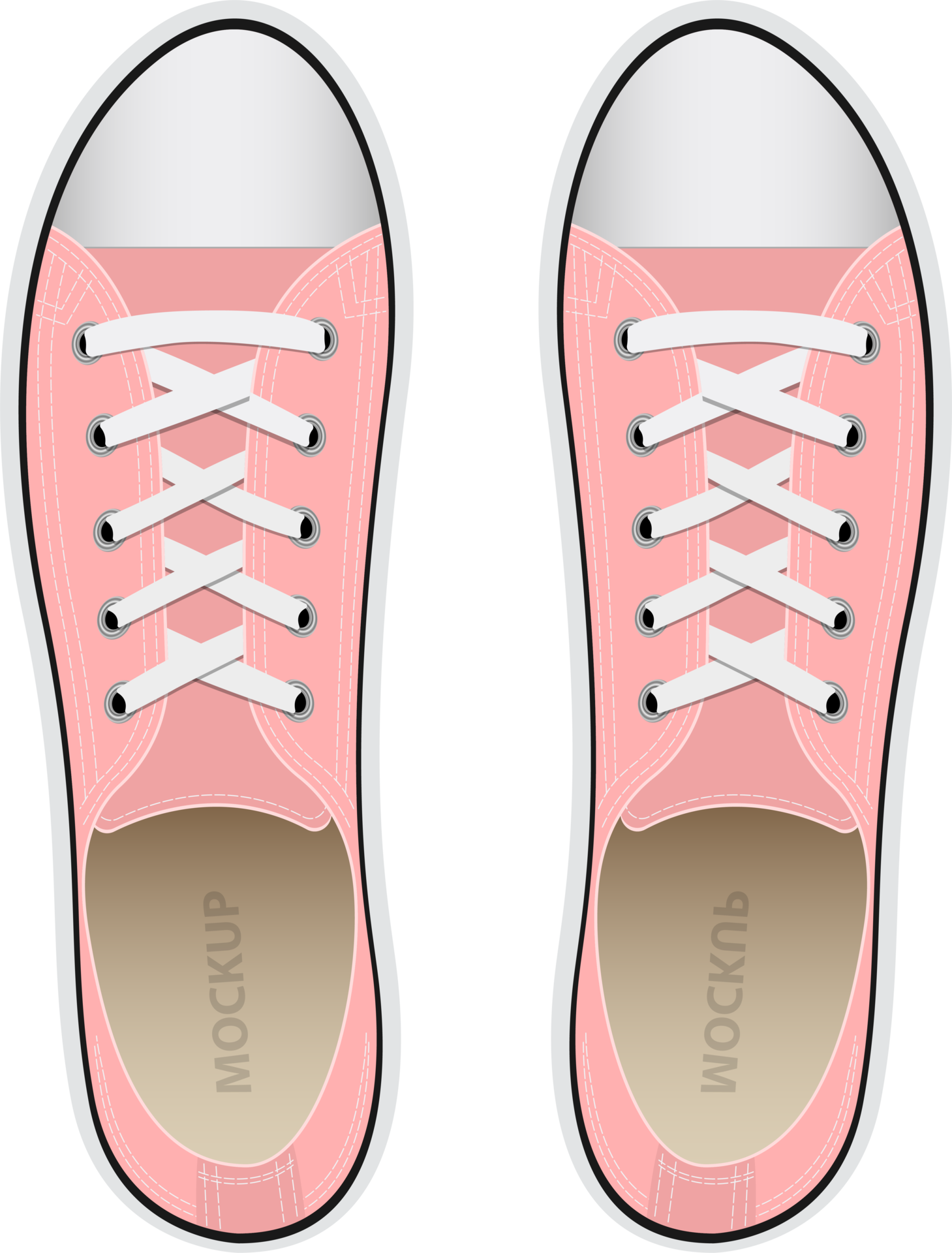 Running shoes cute pastel sneaker 80s 90s Vector Image