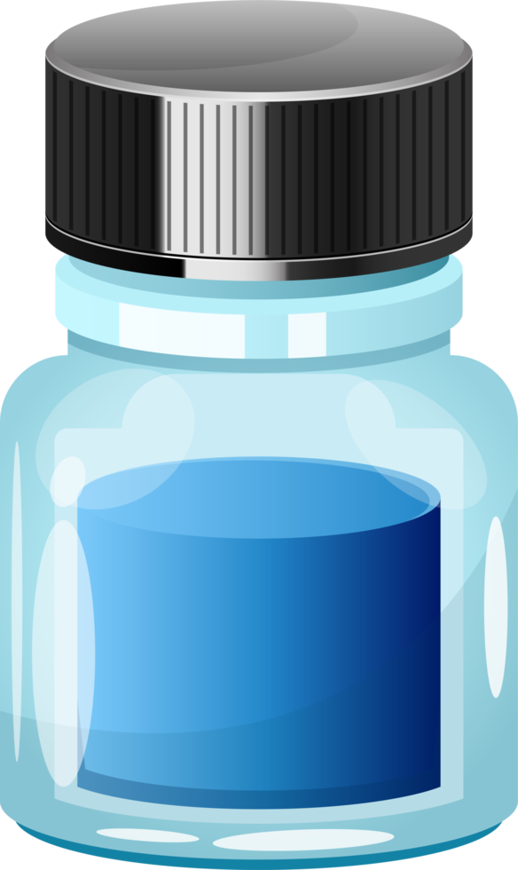 Ink bottle clipart design illustration png