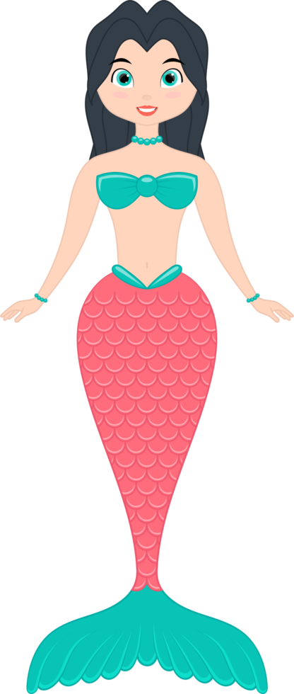 ilustração de design de clipart de sereia png