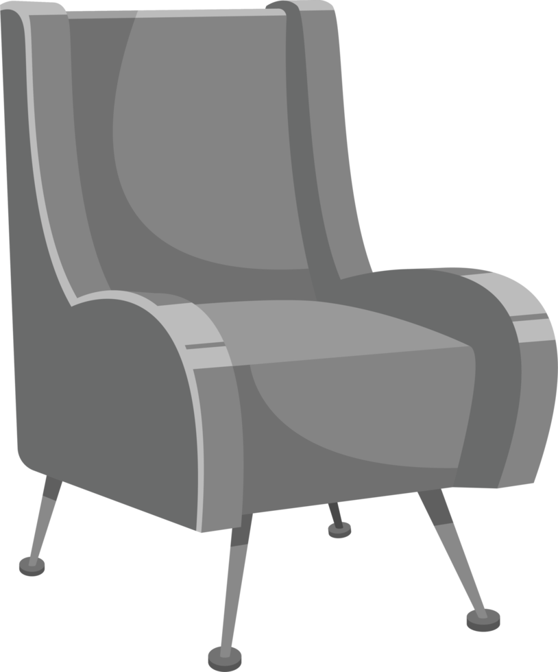 Beautiful arm chair clipart design illustration png