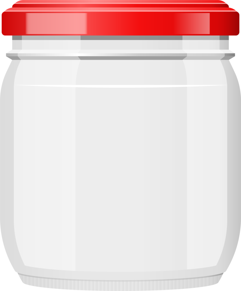 Empty glass jar clipart design illustration png