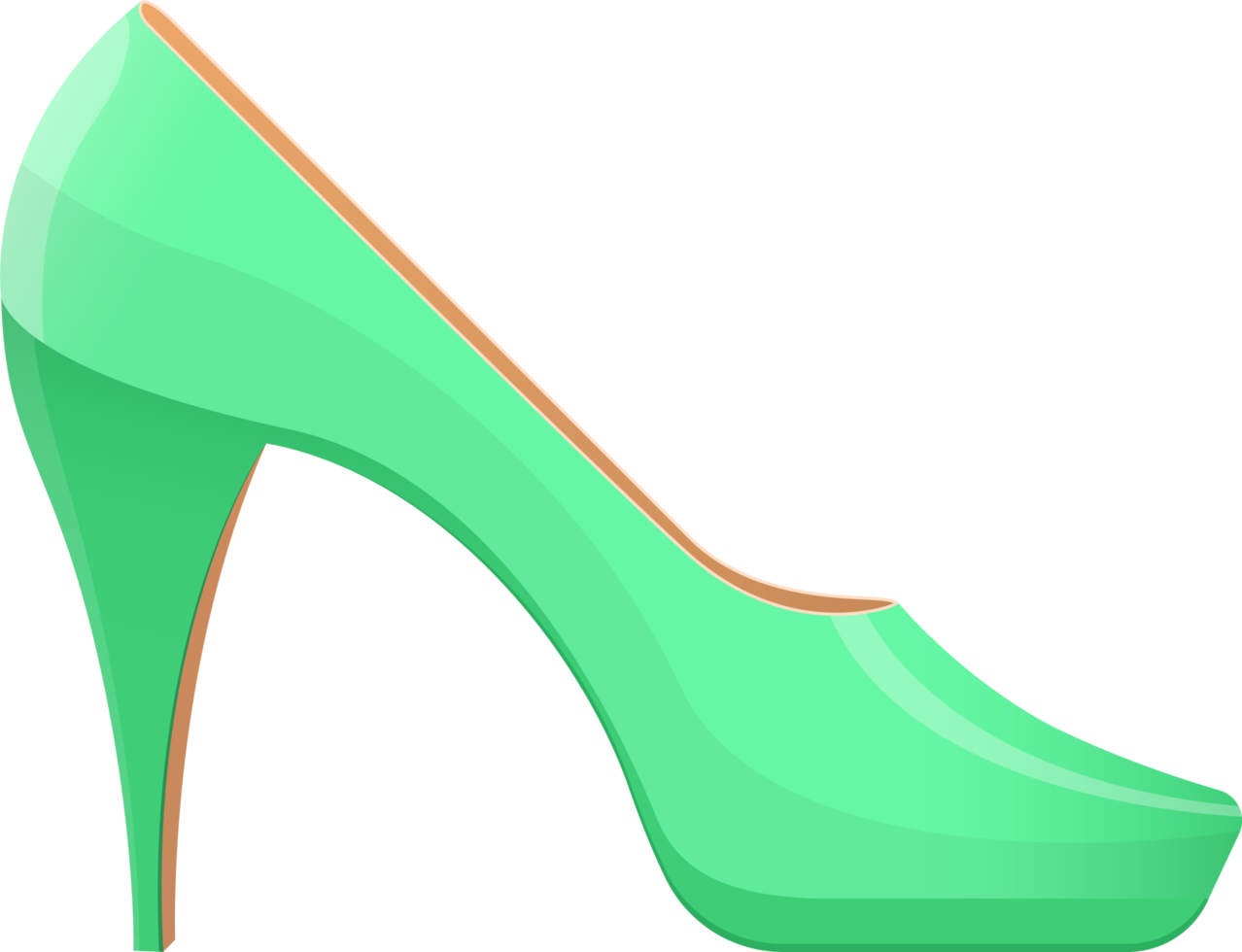 High heel shoes clipart design illustration png