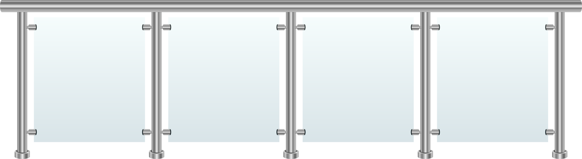 Glass railing clipart design illustration png