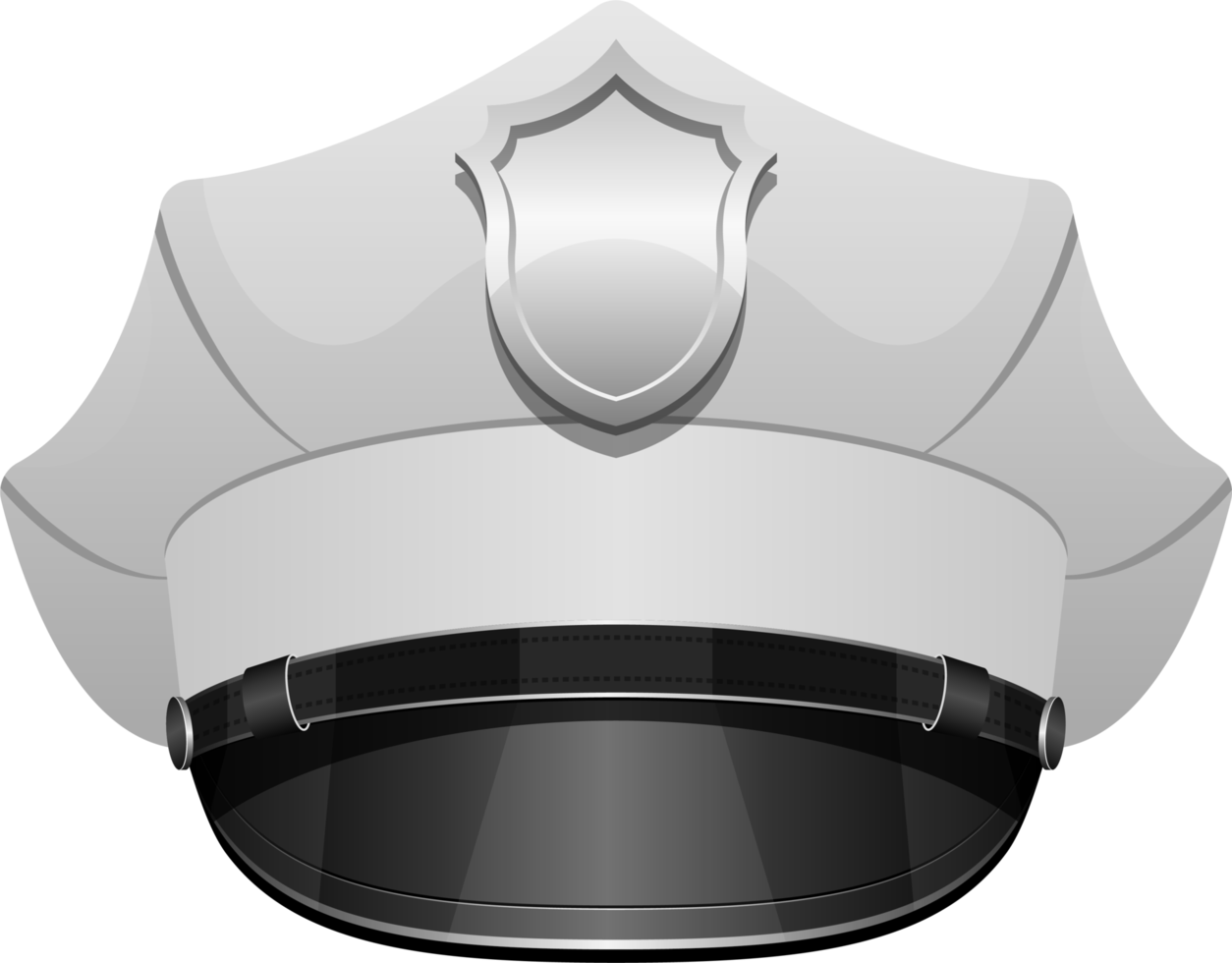 police hat clipart black and white