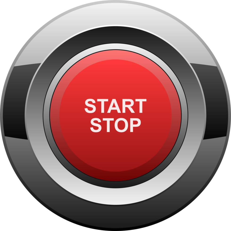 Start and stop engine button clipart design illustration png