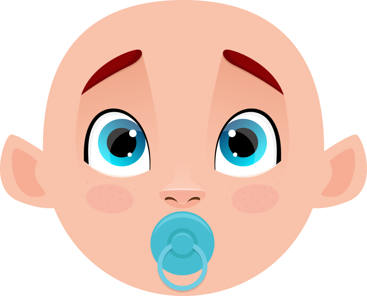 Cute baby clipart design illustration png