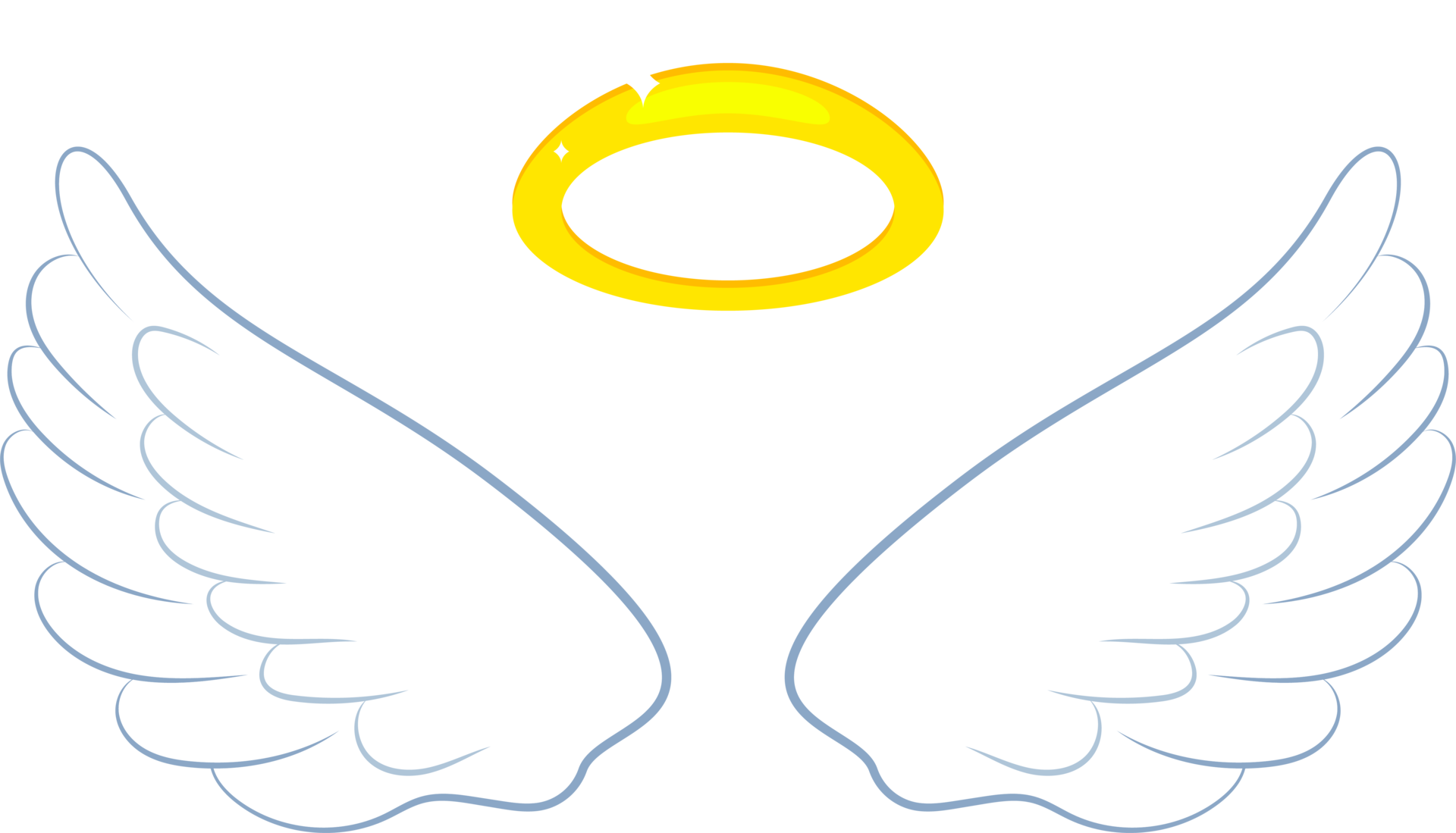 Angel wings clipart design illustration 9380773 PNG