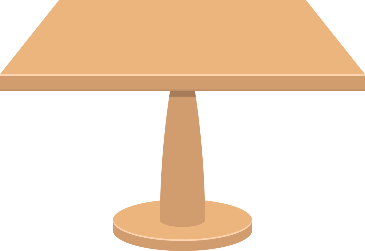 Wooden table clipart design illustration png