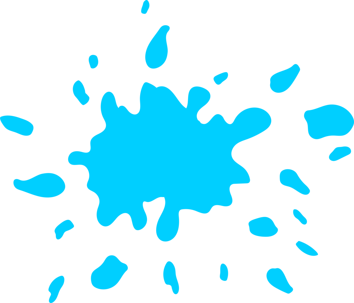 Paint splatter clipart design illustration png