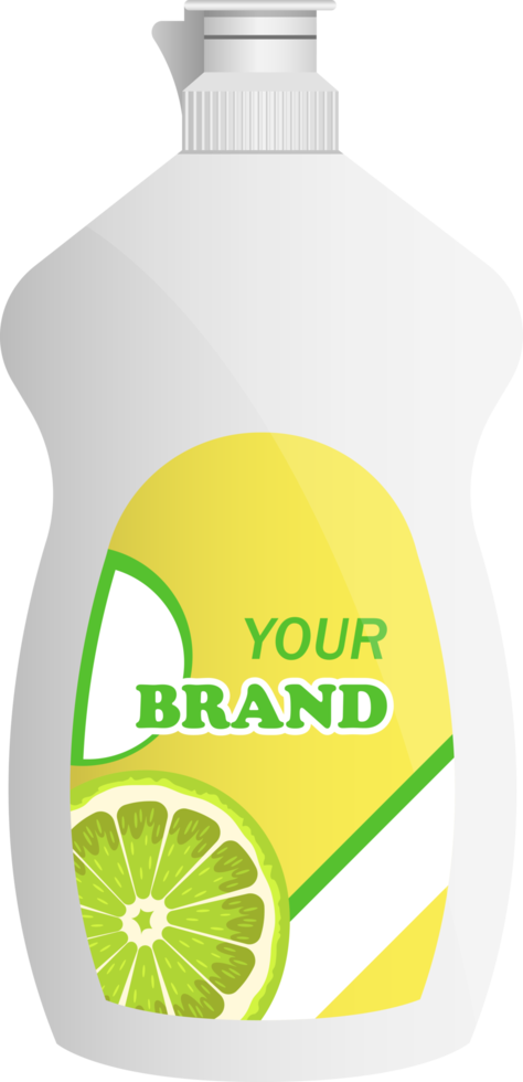 Diswashing liquid bottle clipart design illustration png