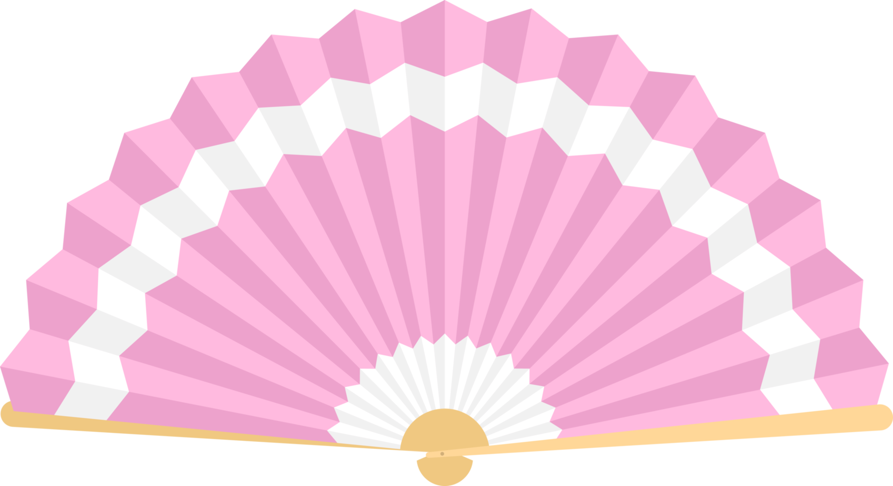 illustration de conception clipart ventilateur pliant japonais png