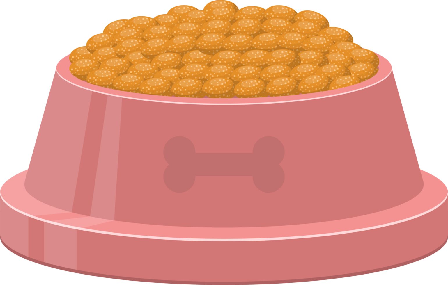 Dog bowl clipart design illustration png