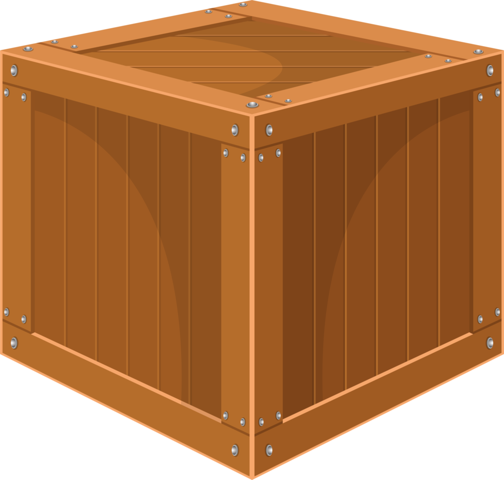 houten kist clipart ontwerp illustratie png