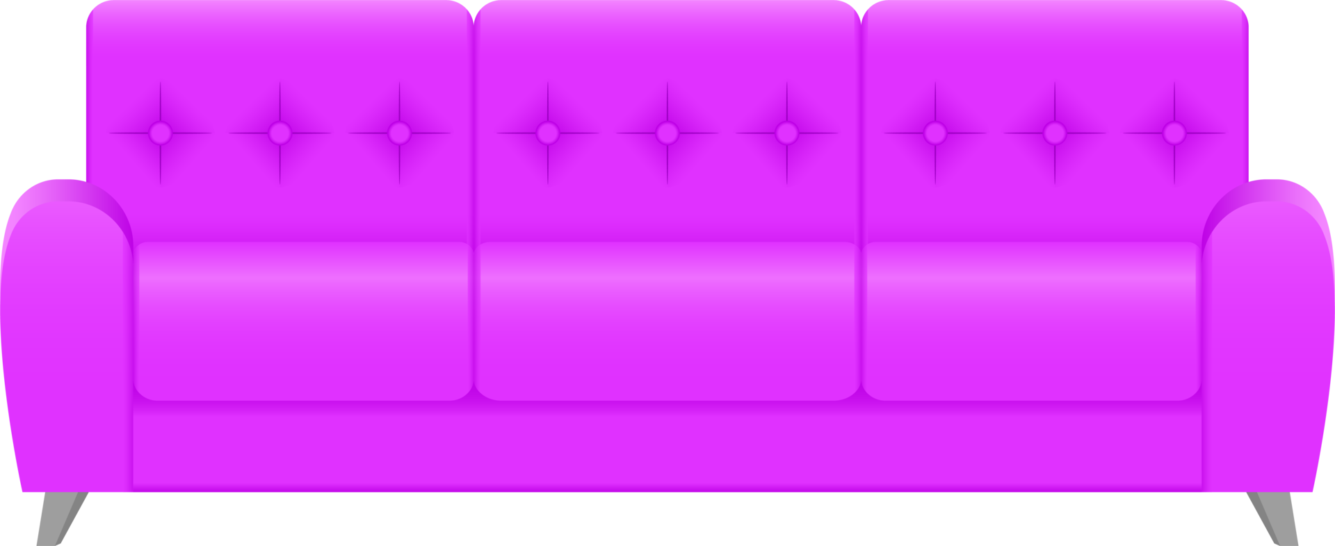 Modern sofa clipart design illustration png