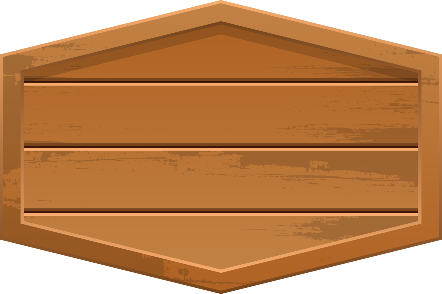 bannière en bois clipart design illustration png