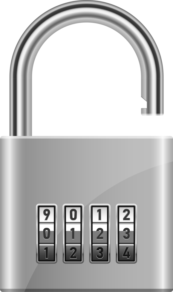 Padlock clipart design illustration png