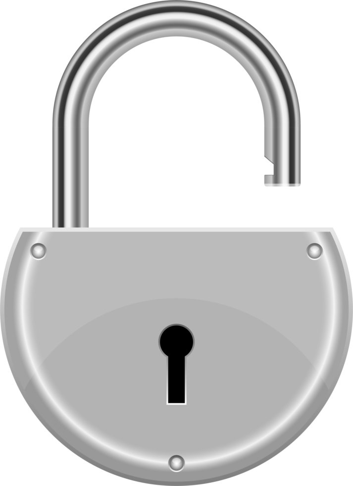 Vorhängeschloss-Clipart-Design-Illustration png